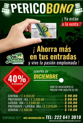 Directiva de Pericos anuncia &quot;Pericobono&quot;
