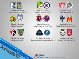 Cinco partidos a las 9 el sábado