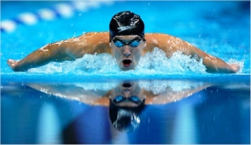 El &quot;Tiburón&quot; Phelps llegó a Río