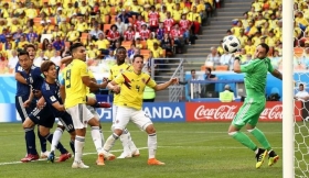 Japón sorprende y vence a Colombia