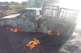 Bomberos del municipio combatieron el fuego 