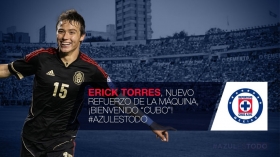 “Cubo” Torres llega a Cruz Azul