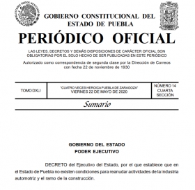 DECRETO del Ejecutivo del Estado
