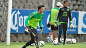 Talavera en entrenamiento con la Selección mayor