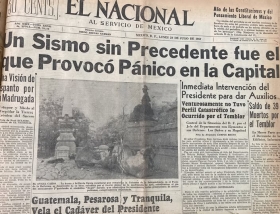 28 de julio de 1957: Sismo que tiro el Ángel de la independencia