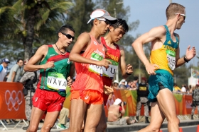 Mexicanos en marcha sin medallas