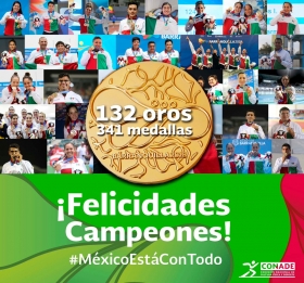 Brillante actuación de México en JCC